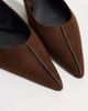 Mango Mango slingback flats in chocolate-Brown - 3