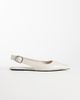 Mango Mango slingback flats in ecru-Neutral - 1