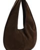MANGO MANGO Small Leather Hobo Bag - 3