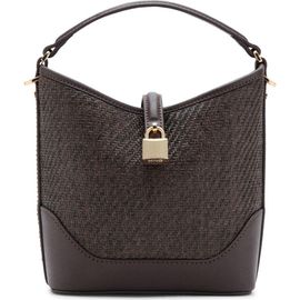 MANGO MANGO Small Raffia Bucket Bag