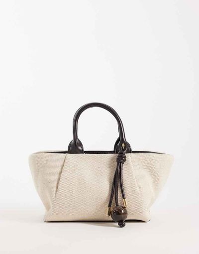 Mango Mango small structured slouch shoulder bag in black