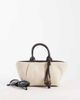 Mango Mango small structured slouch shoulder bag in black - 2