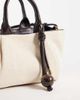 Mango Mango small structured slouch shoulder bag in black - 3