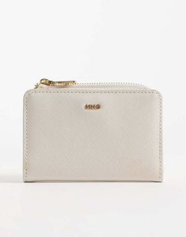 Mango Mango small wallet in cream-Neutral