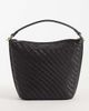 Mango Mango small woven bucket bag in brown - 1