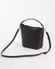 Mango Mango small woven bucket bag in brown - 4