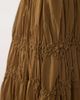 Mango Mango Snake ruched maxi skirt with beaded detail in brown - part of a set - 4