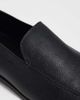 Mango Mango soft 100% leather loafers in black - 3