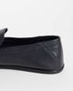 Mango Mango soft 100% leather loafers in black - 4