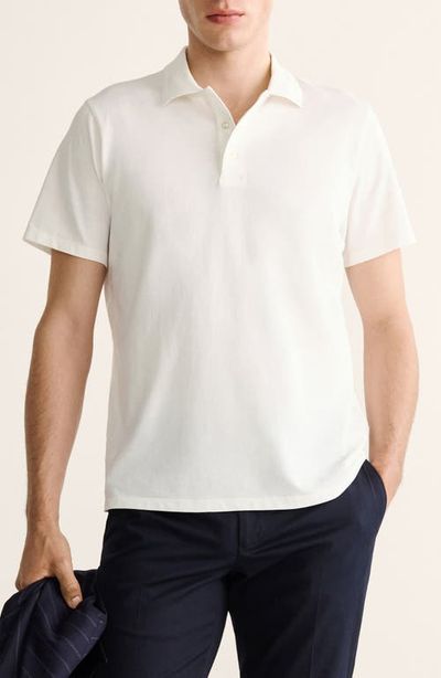 MANGO MANGO Solid Fine Knit Cotton Polo