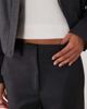 Mango Mango Souffle relaxed pants in charcoal pinstripe - part of a set-Gray - 3