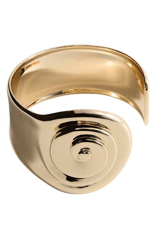 MANGO MANGO Spiral Rigid Cuff Bracelet
