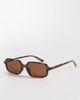 Mango Mango square sunglasses in brown - 1