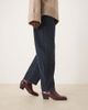 Mango Mango square toe heeled ankle boots in cherry red - 4