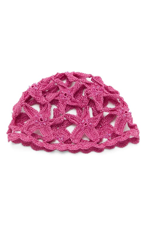 MANGO MANGO Star Design Crochet Hat