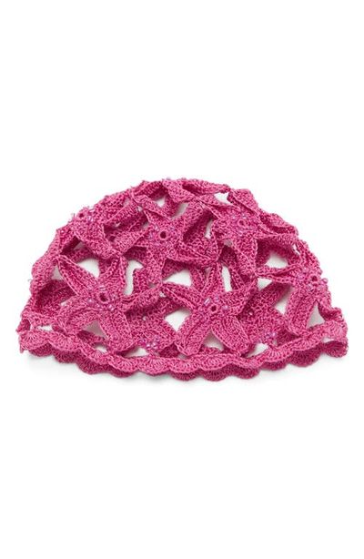 MANGO MANGO Star Design Crochet Hat