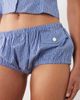 Mango Mango starring Hailey Bieber Gigi micro shorts in blue plaid - part of a set - 2
