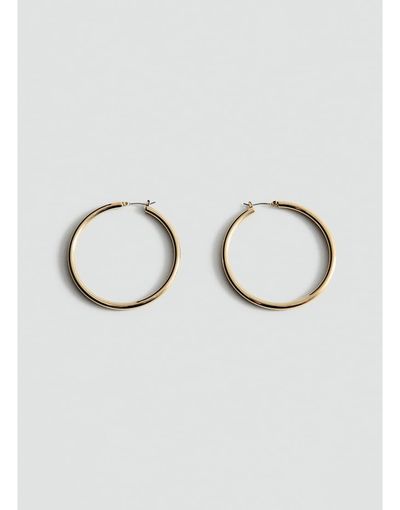 Mango Mango starring Hailey Bieber hoop earring in gold