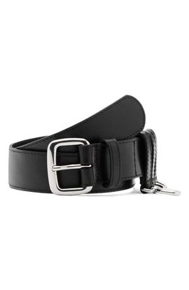 MANGO MANGO Starring Hailey Bieber Loops Leather Belt