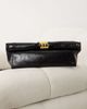 Mango Mango starring Hailey Bieber roll over clutch bag in black - 3