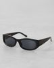 Mango Mango starring Hailey Bieber square sunglasses in black - 2