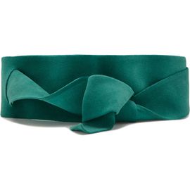 MANGO MANGO Starring Hailey Bieber Suede Cummerbund Belt