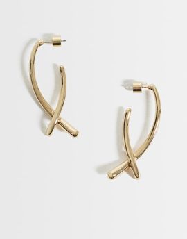 Mango Mango statement drop earring in gold