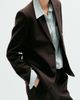 MANGO MANGO Straight Fit Pinstripe Suit Blazer - 1
