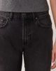 Mango Mango straight jean in washed black - 4