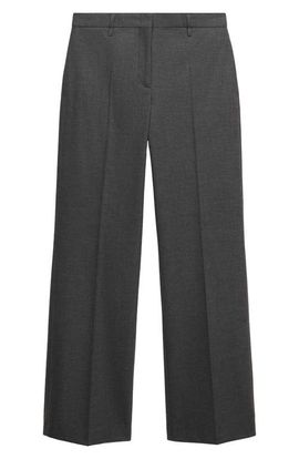 MANGO MANGO Straight Leg Wool Blend Suit Pants