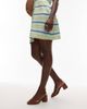 Mango Mango strappy block heel in brown - 4