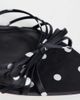 Mango Mango strappy heeled sandals in black spot print - 3