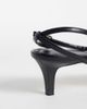 Mango Mango strappy heeled sandals with gold-tone trim in black - 4
