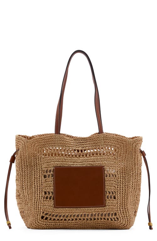 MANGO MANGO Straw Shopper Tote Bag