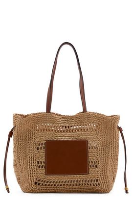 MANGO MANGO Straw Shopper Tote Bag