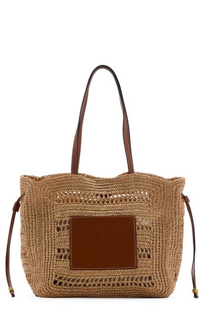 MANGO MANGO Straw Shopper Tote Bag