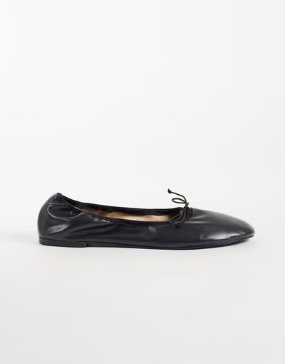 Mango Mango stretchy ballet flats in brown
