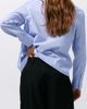 MANGO MANGO Stripe Cotton Blend Poplin Button-Up Shirt - 2