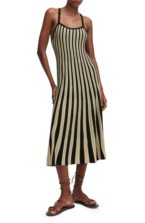 MANGO MANGO Stripe Jersey Sweater Dress