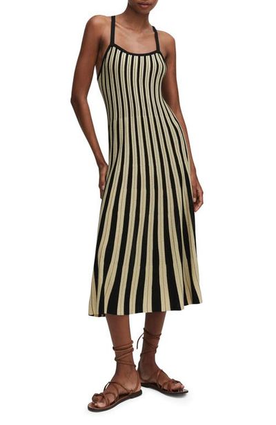 MANGO MANGO Stripe Jersey Sweater Dress
