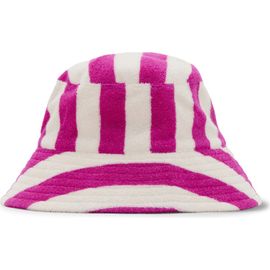 MANGO MANGO Stripe Terry Cloth Bucket Hat