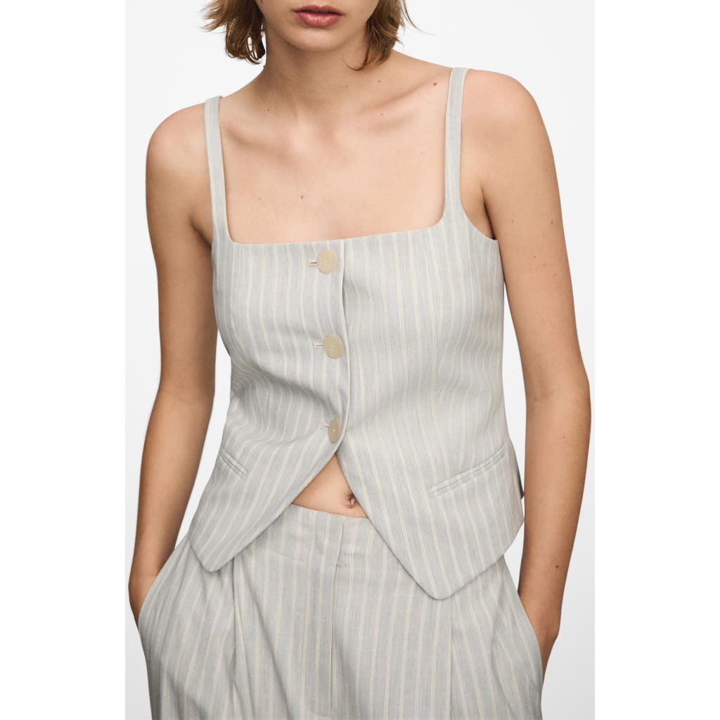 MANGO MANGO Stripe Waistcoat