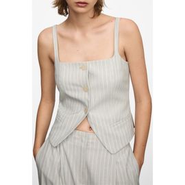 MANGO MANGO Stripe Waistcoat