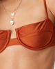 Mango Mango structured bikini top in bronze-Brown - 2