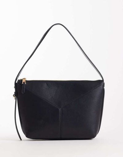 Mango Mango structured shoulder bag in black
