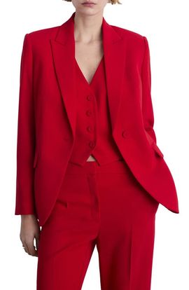 MANGO MANGO Structured Suit Jacket 