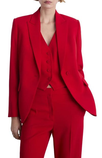 MANGO MANGO Structured Suit Jacket 