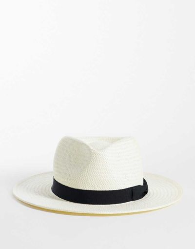 Mango Mango structured sun hat in white