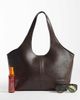 Mango Mango structured tote bag in chocolate-Brown - 2