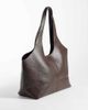 Mango Mango structured tote bag in chocolate-Brown - 4